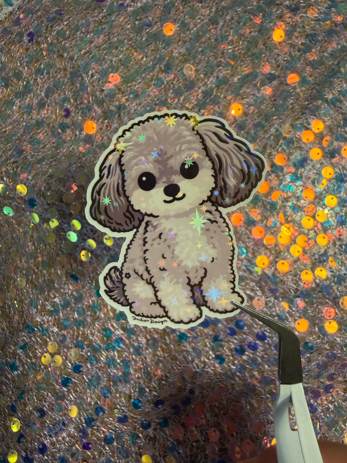 Pudel Sticker Kawaii