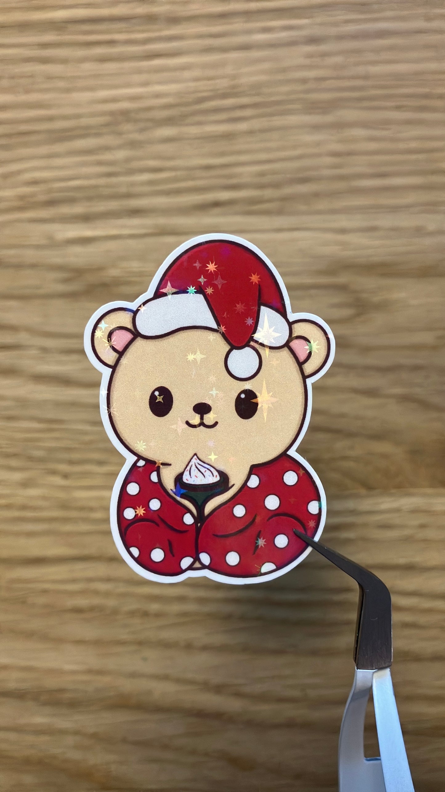 Weihnachts Teddy Sticker