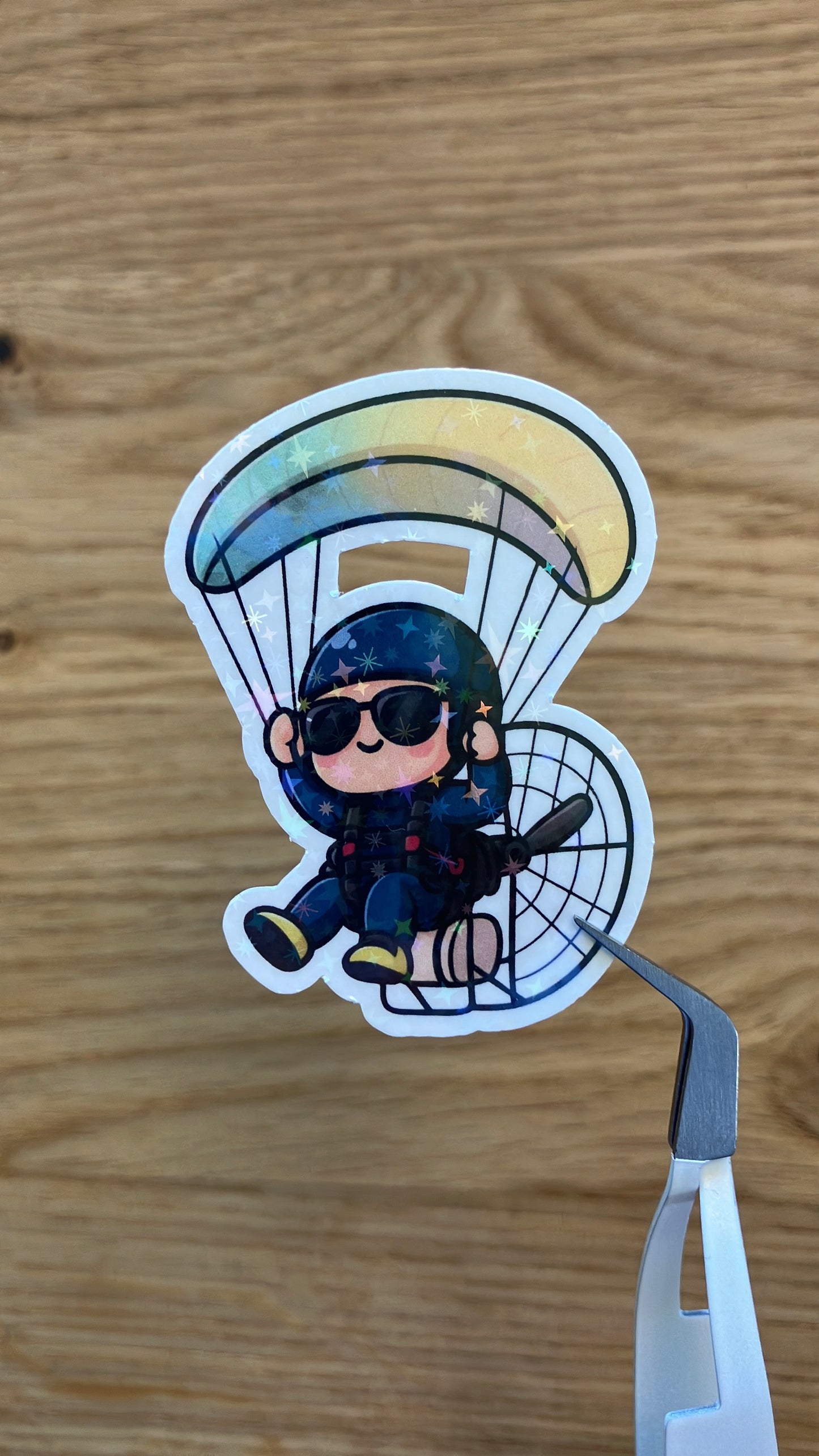 Motorschirm Flieger Sticker