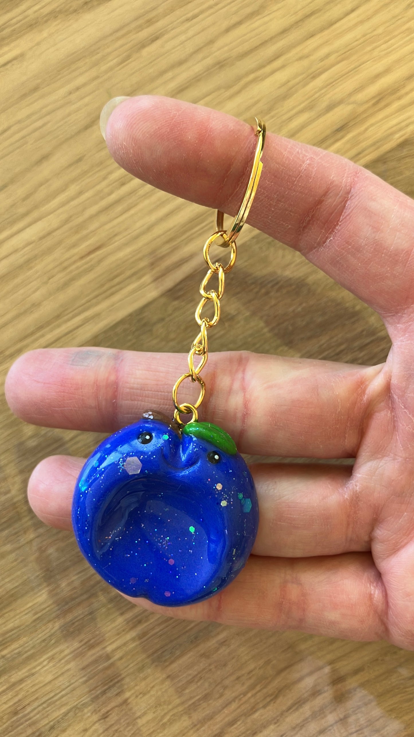 Anti Stress Stein Anhänger Pflaume
