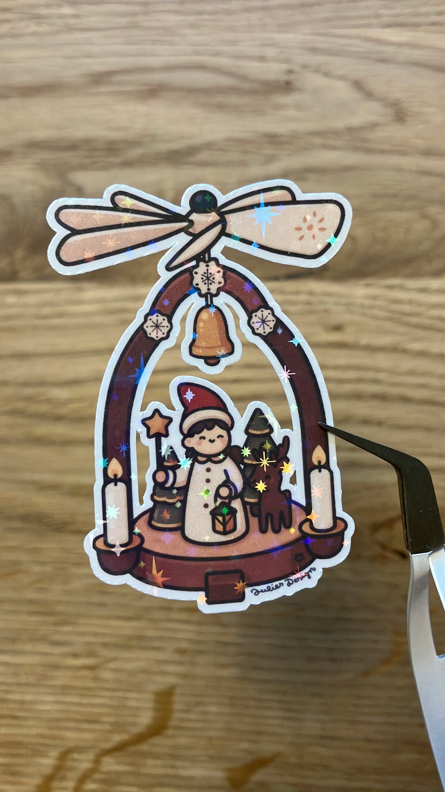 Weihnachtspyramide Sticker