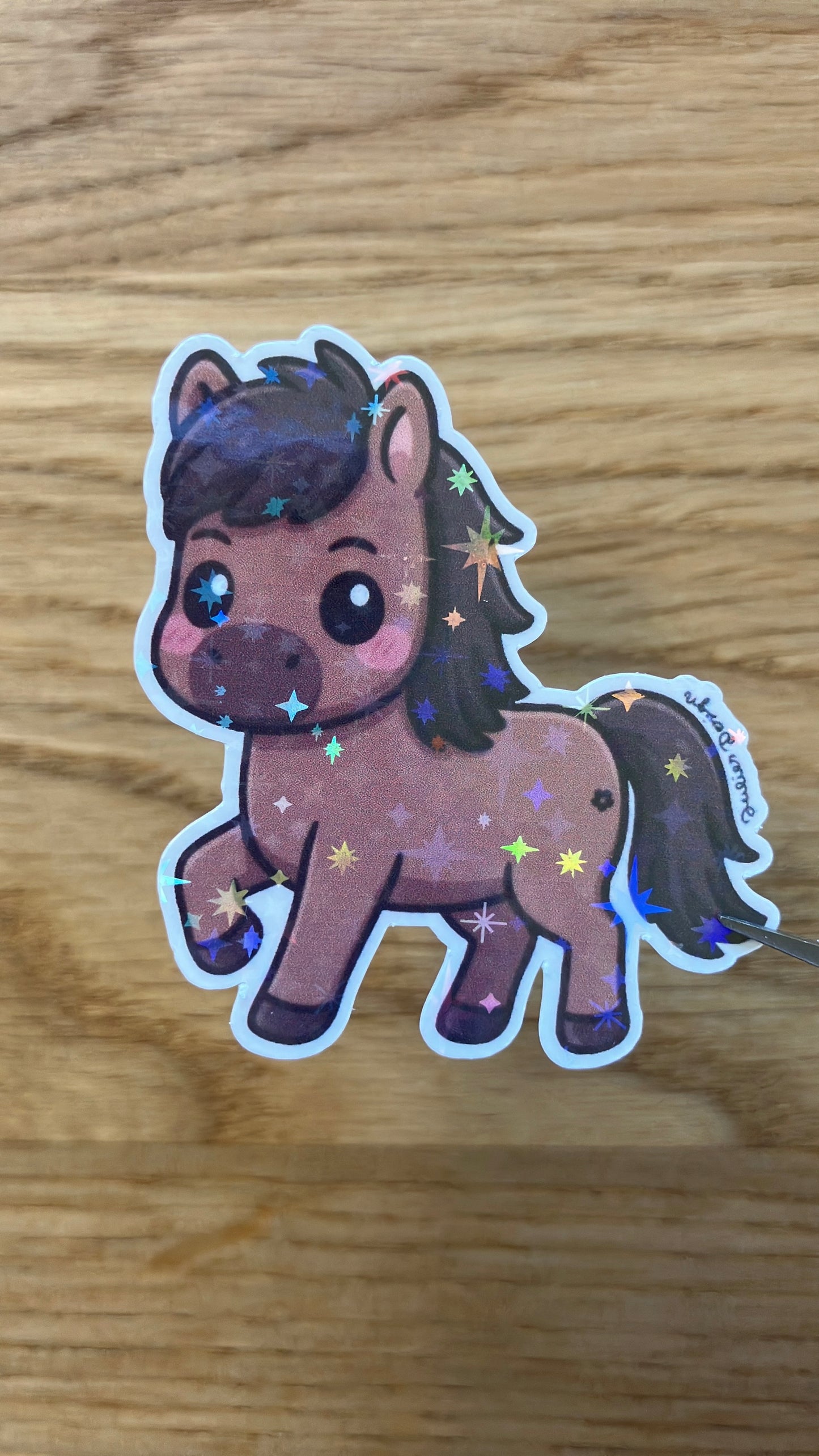 Islandpferd Dunkelbraun Sticker