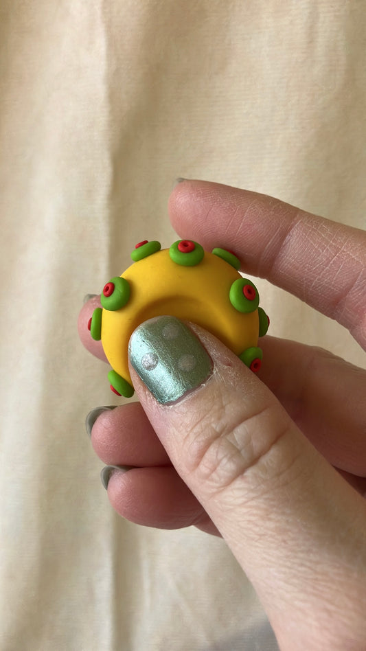 Anti Stress Stein Gelb Grün Bobbles