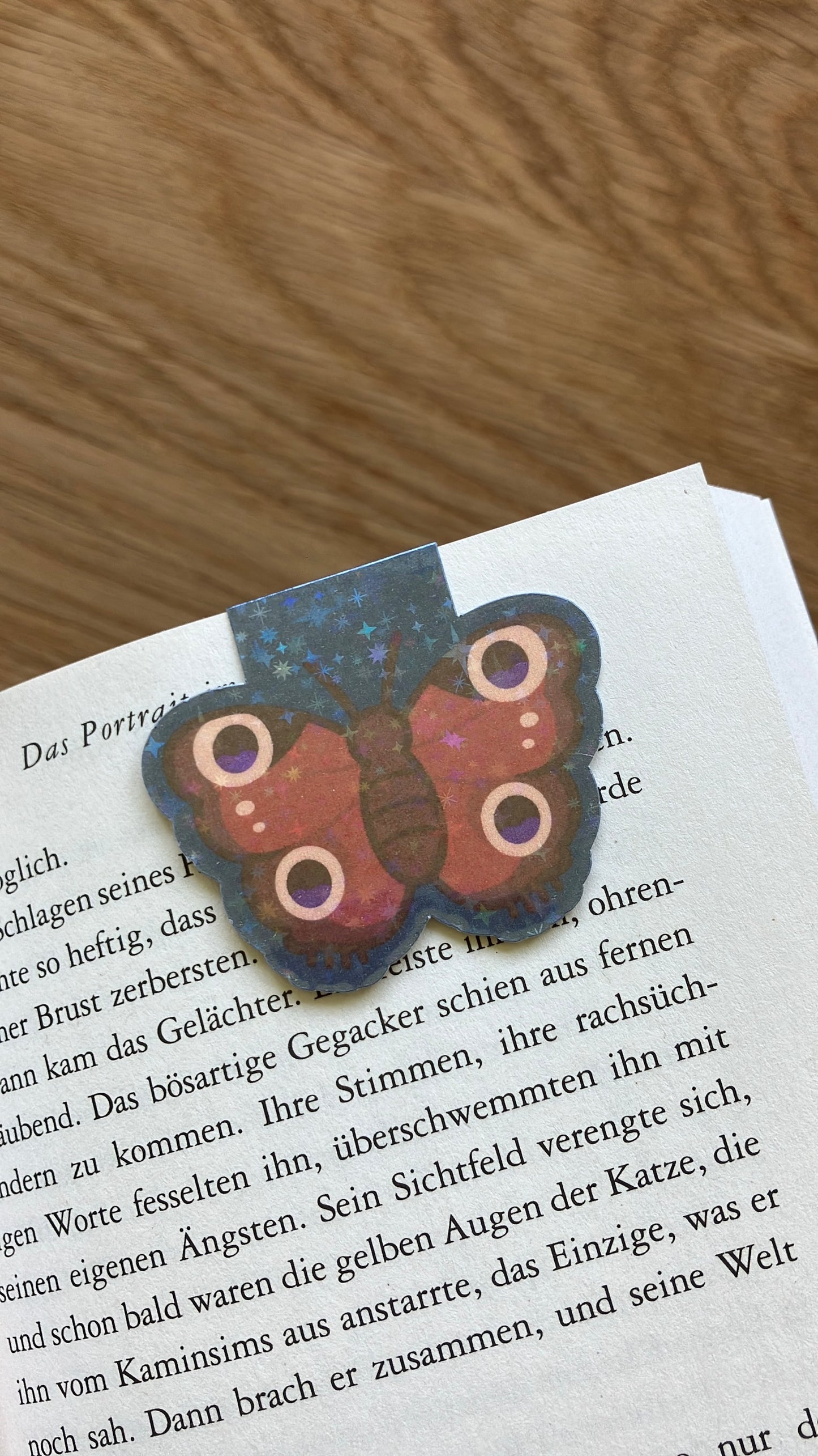 Lesezeichen Magnetisch Schmetterling Pfaunauge