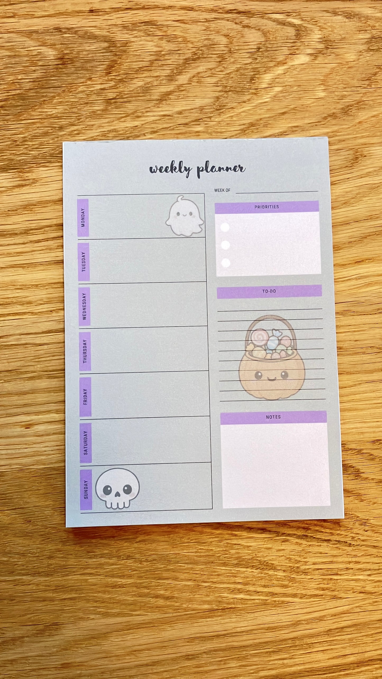 Weekly Planner Wochenplaner Kürbis