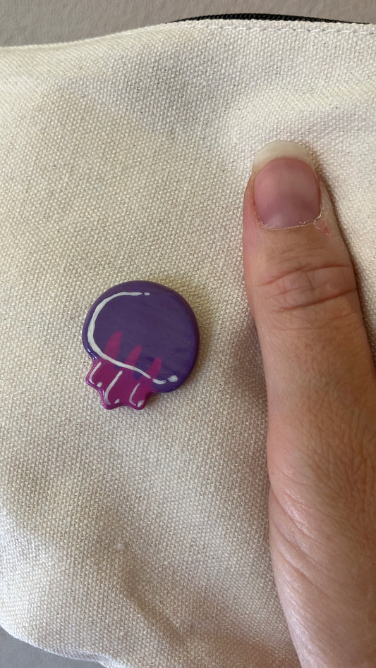 Pin Jellyfisch Qualle Handgemacht