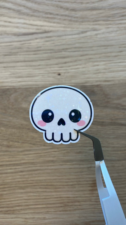 Glitzerschädel Sticker