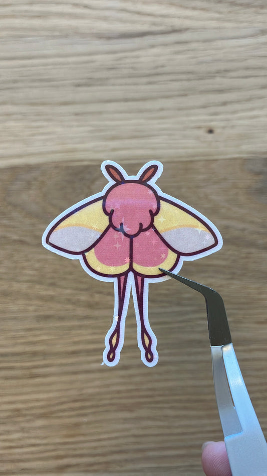 Moth Luna Sticker Motte