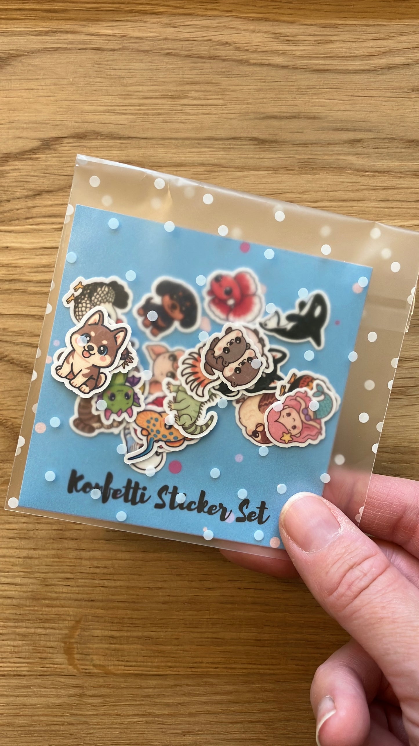 Konfetti Stickertüte