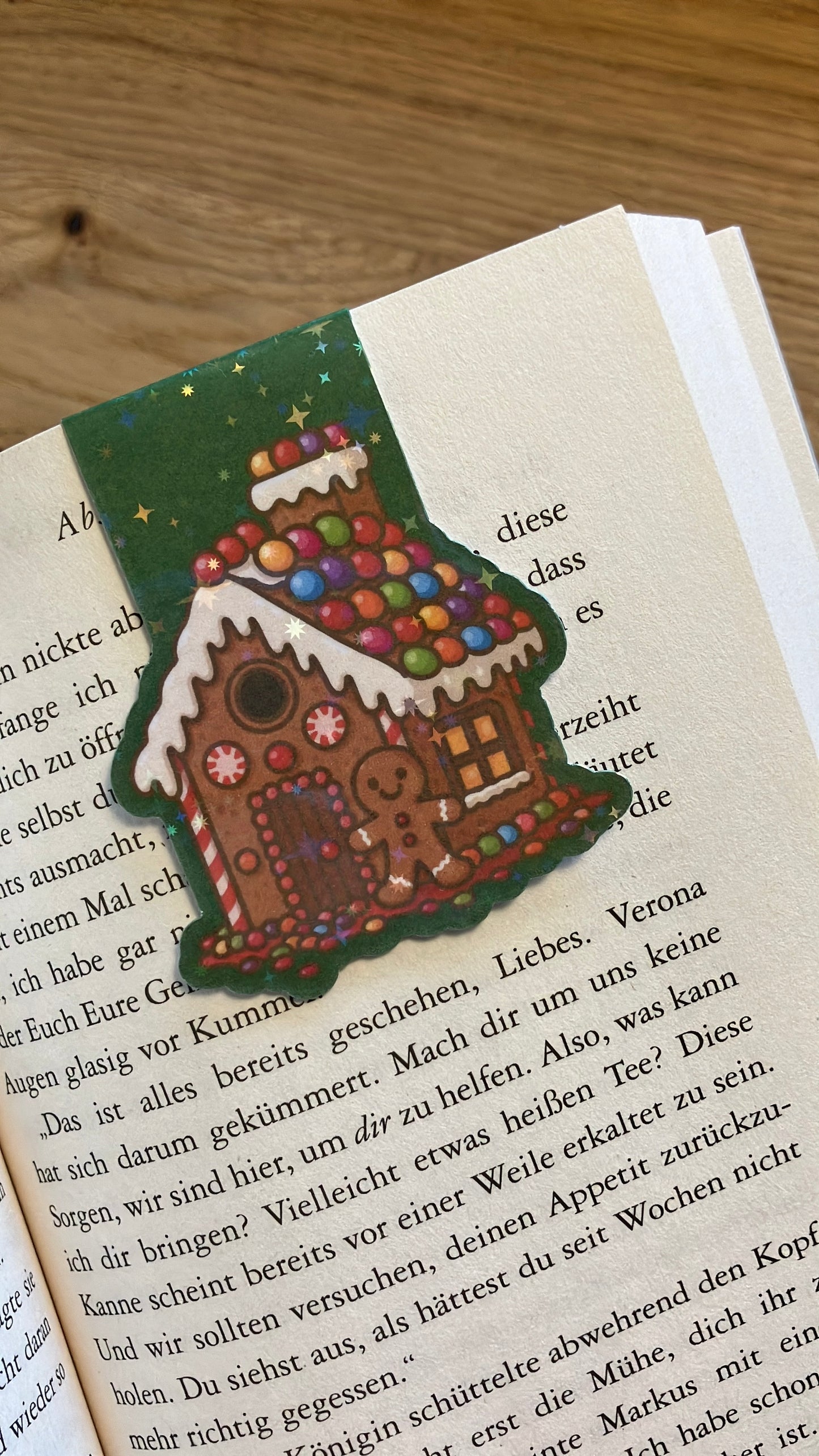 Lesezeichen Magnetisch Lebkuchenhaus
