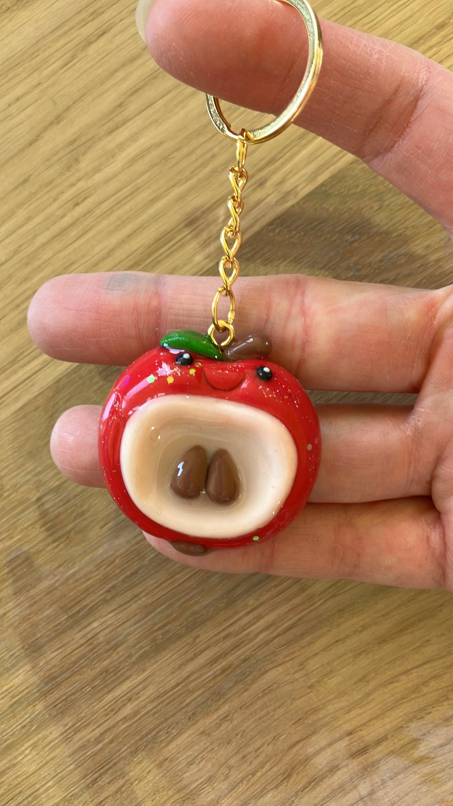Anti Stress Stein Anhänger Apfel