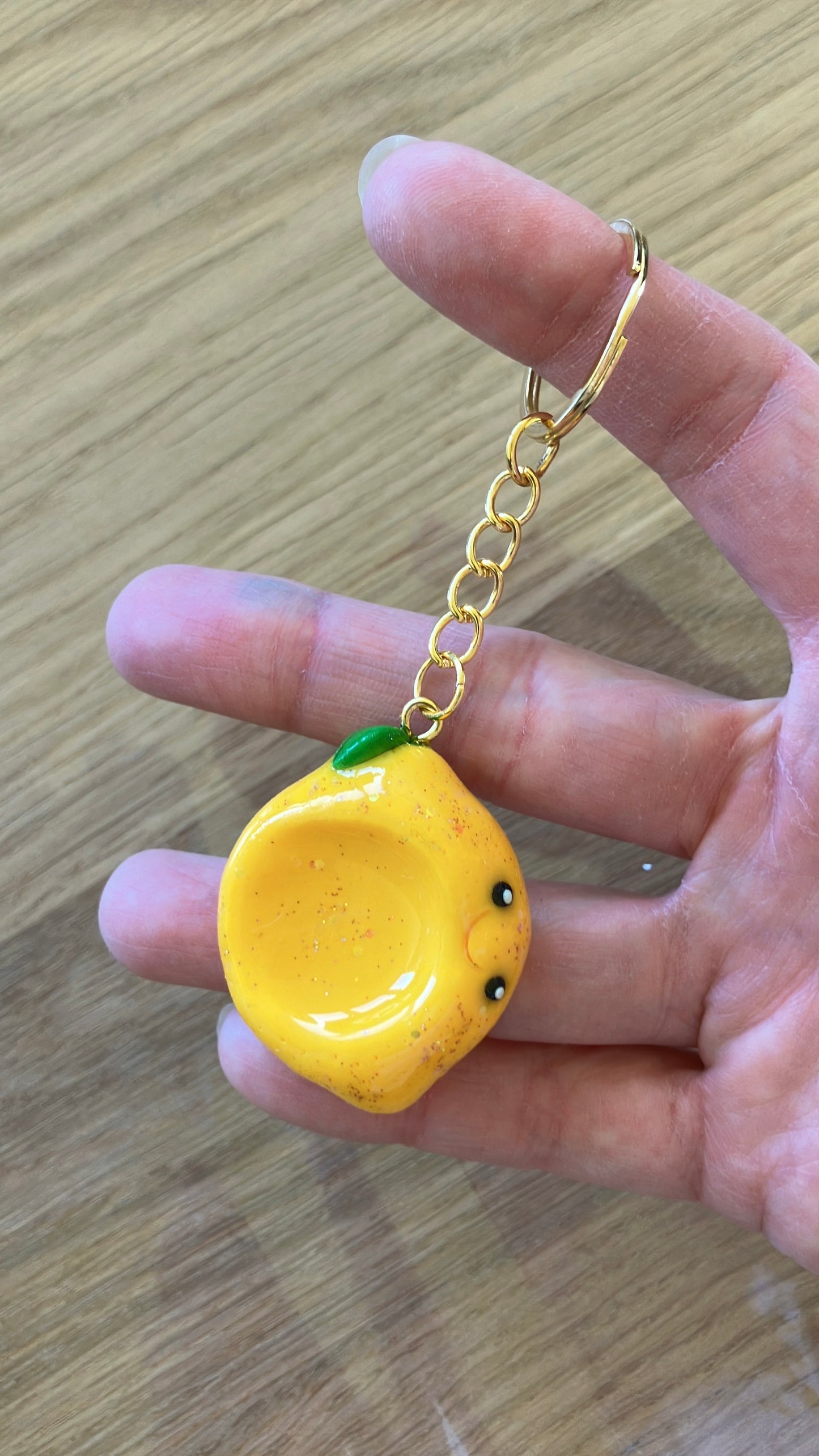 Anti Stress Stein Anhänger Zitrone