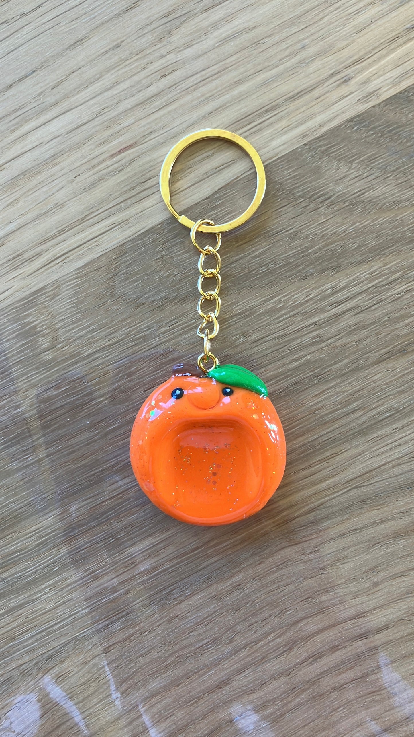 Anti Stress Stein Anhänger Orange