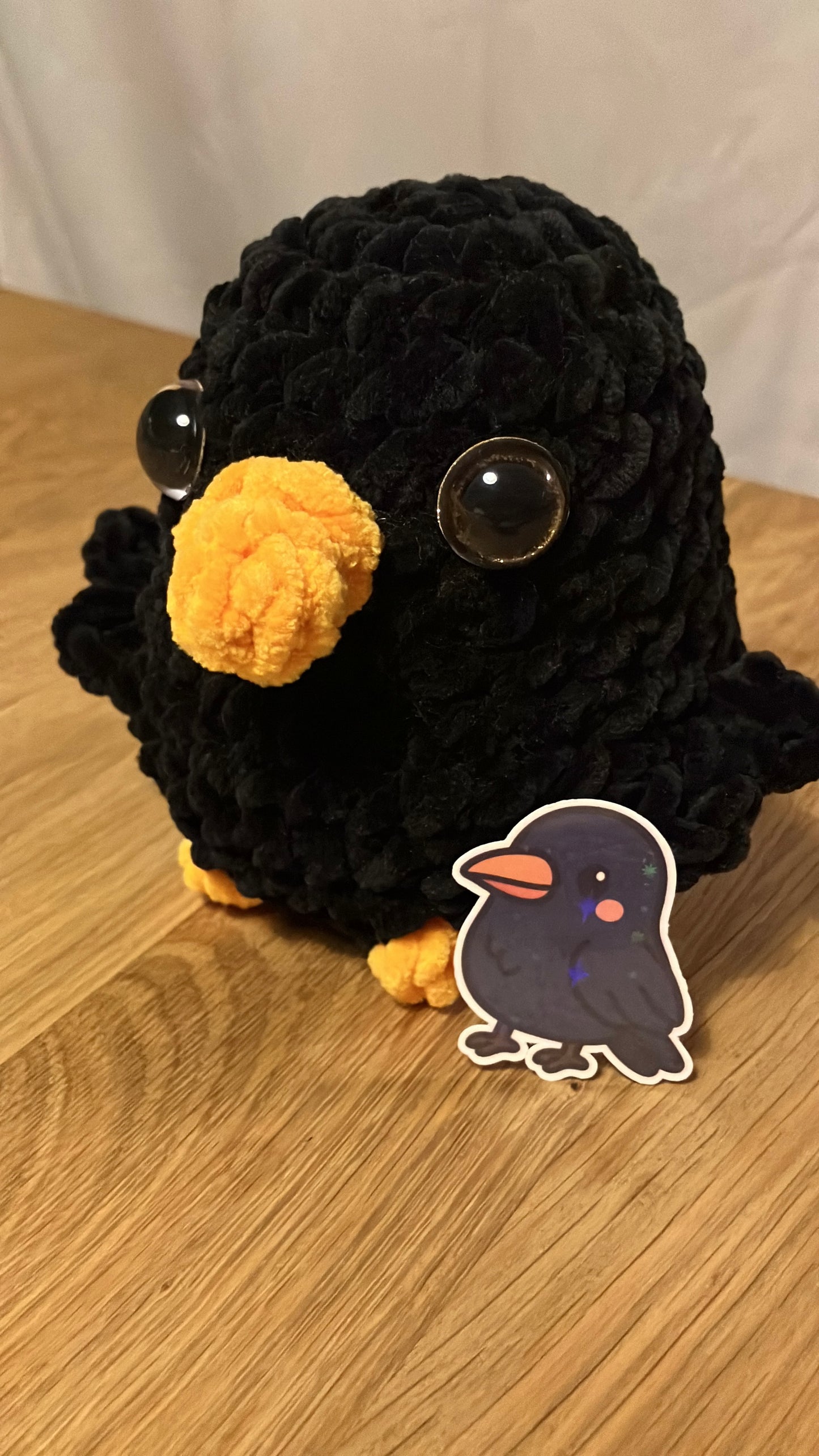 Rabe "Tori" Häkelkuscheltier