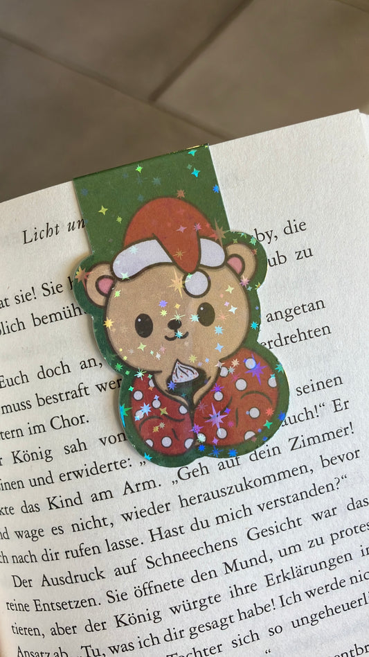 Lesezeichen Magnetisch Teddybär mit Kuscheldecke