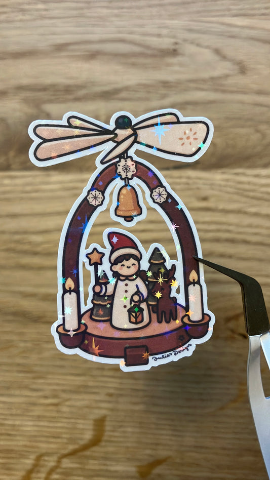 Weihnachtspyramide Sticker