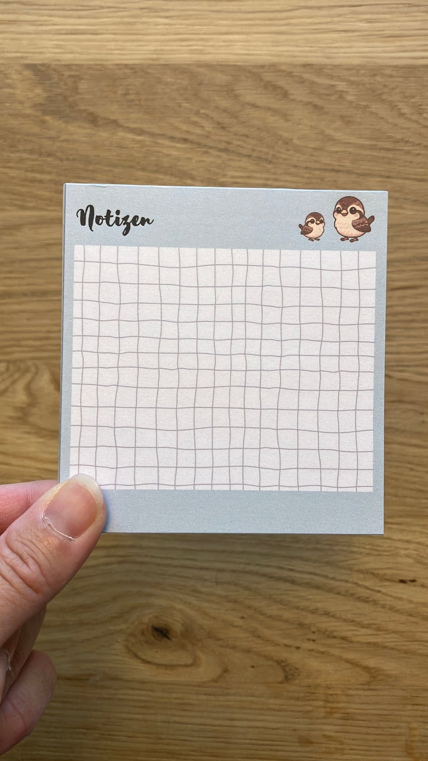 Notizblock Mini Spatz