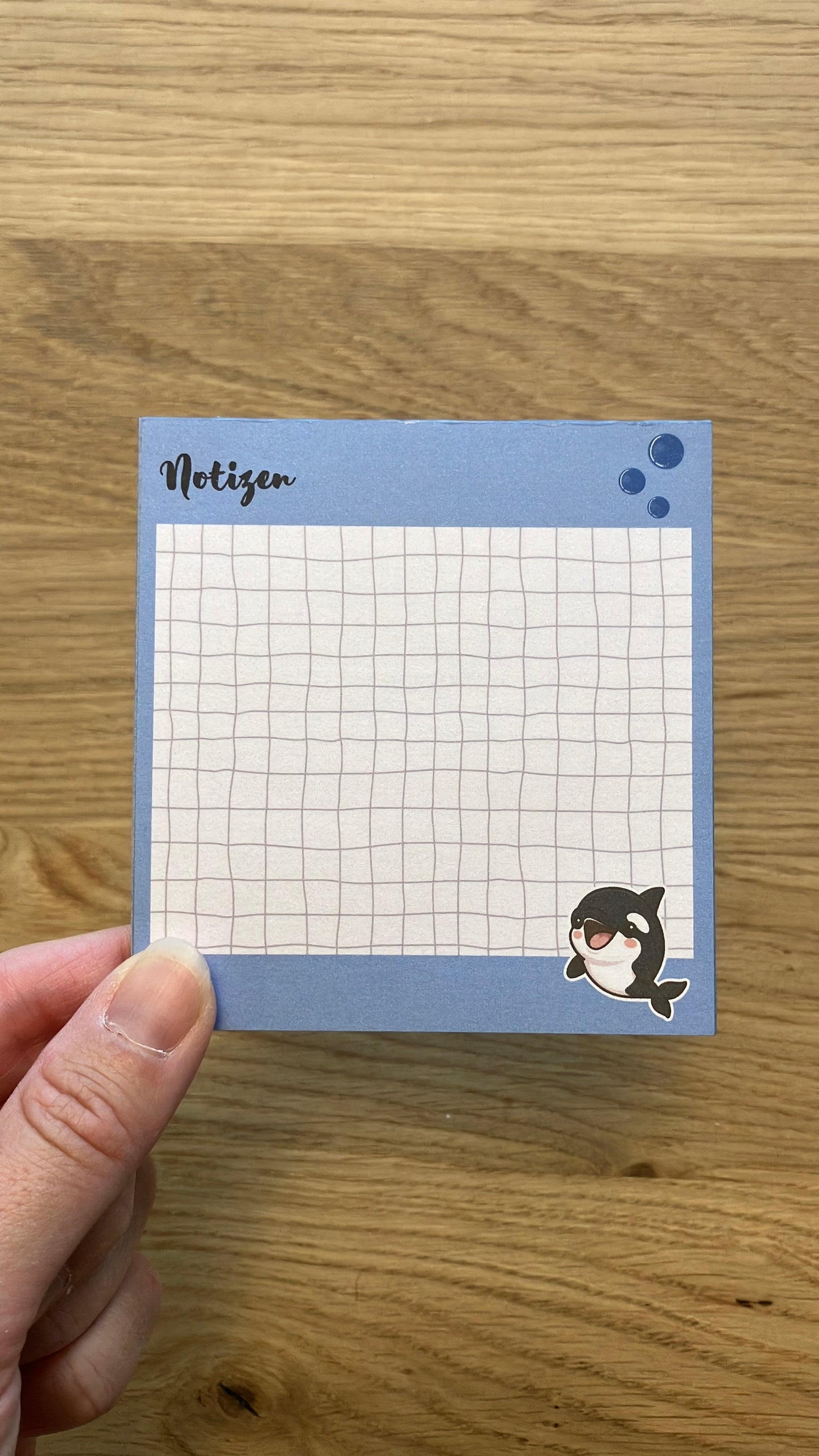 Mini Notizblock Orca