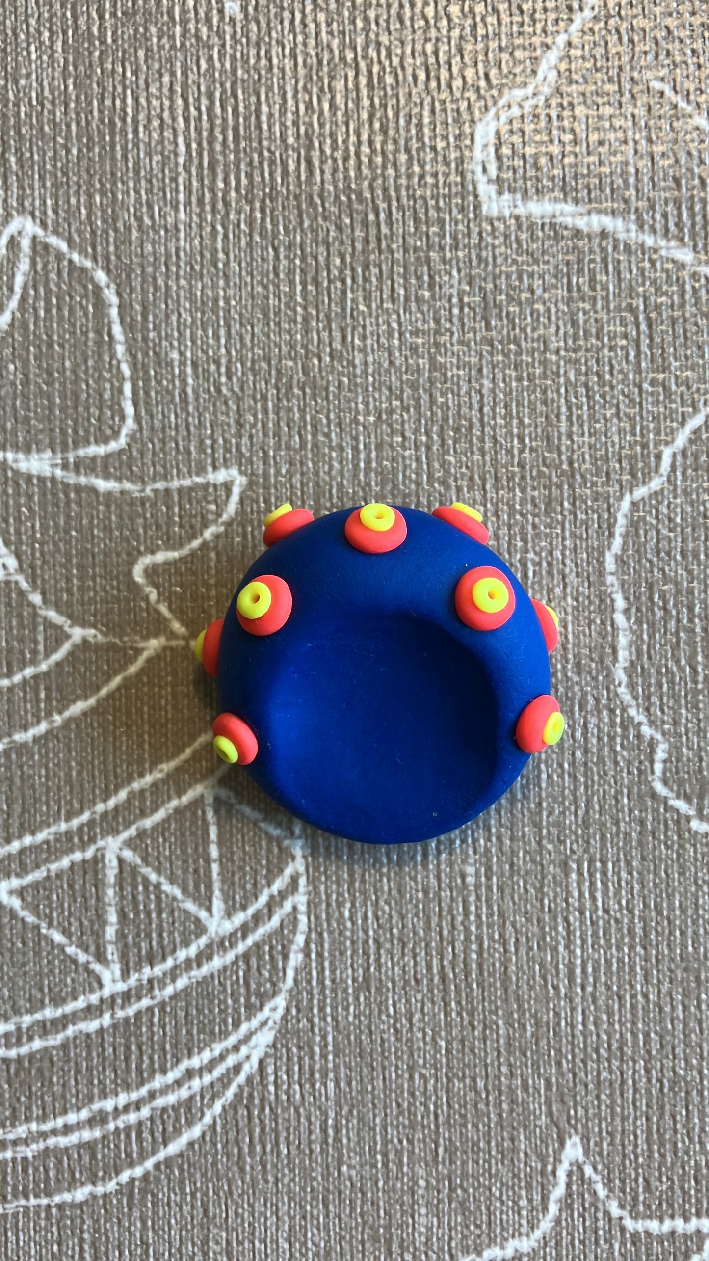 Anti Stress Stein Dunkelblau Neon Bobble