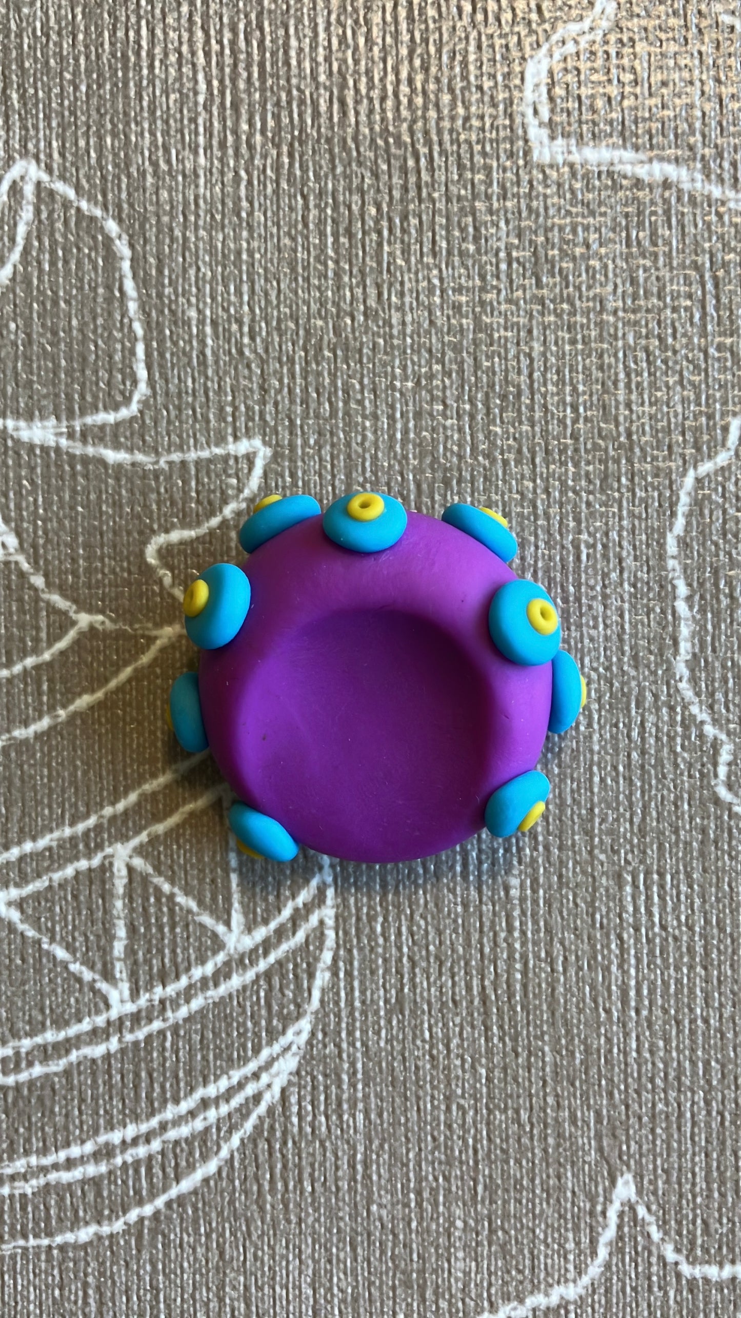 Anti Stress Stein Lila Blau Bobbles