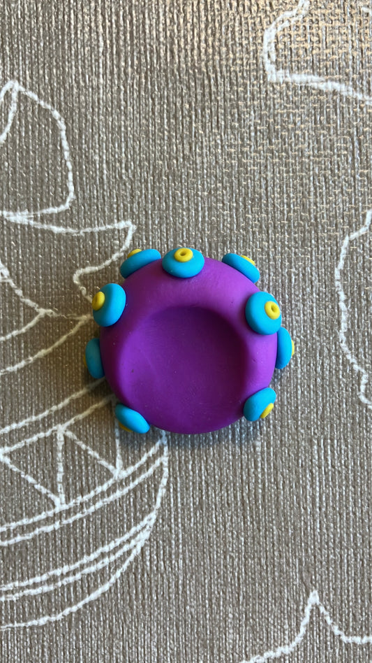 Anti Stress Stein Lila Blau Bobbles