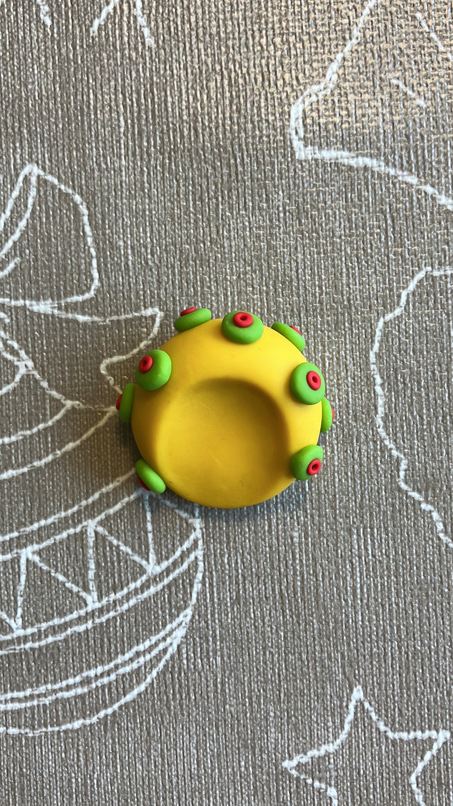 Anti Stress Stein Gelb Grün Bobbles