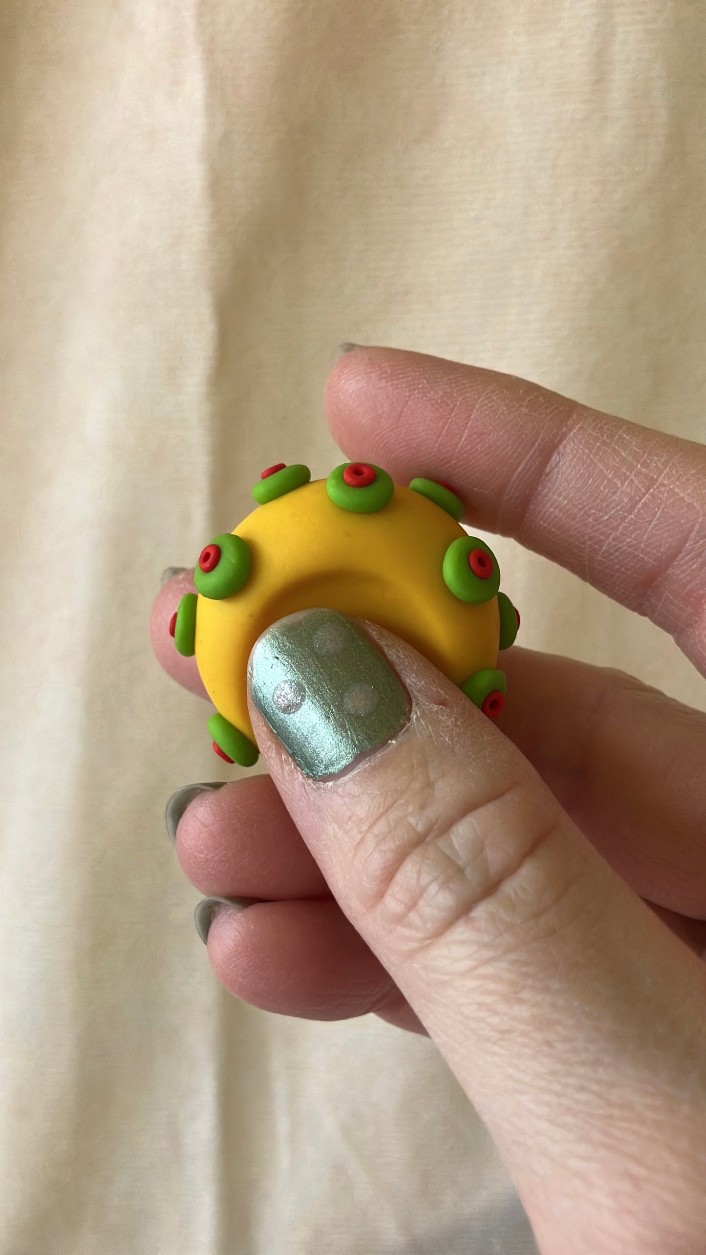 Anti Stress Stein Gelb Grün Bobbles