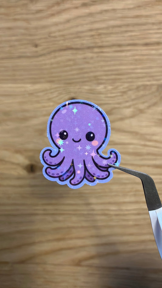 Octopus Sticker Lila